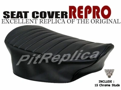 HONDA SEAT SADDLE COVER SL175 K0 1970 *HEAT PRESSED*  W/ BUTTON [ASOC] - Imagem 1 de 4