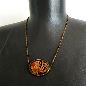Michal Negrin New Necklace chain oval pendant NEW - Picture 1 of 8