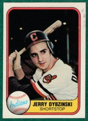 Jerry Dybzinski - 1981 Fleer #399 - Cleveland Indians Baseball Card - Image 1 of 2