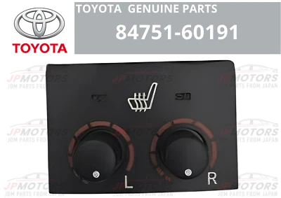 TOYOTA 84751-60191 LAND CRUISER URJ200 Interruptor Asiento Calentador OEM Piezas Coche Genuino Foto 1 de 4