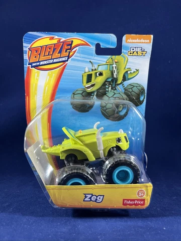 ZEG, BLAZE AND THE MONSTER MACHINES DIE-CAST TRUCK DINOSAUR NICKELODEON 2016 HTF Cover