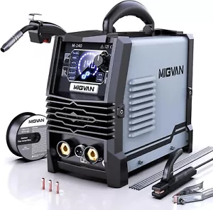 140A MIG Welder, 110V Flux Core MIG Welder/Stick/Lift TIG 3 in 1 Welding Machine - Picture 1 of 9