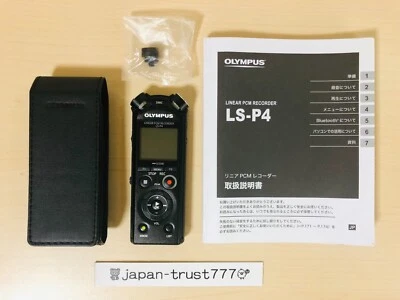 OLYMPUS LS-P4 Linear PCM Recorder 39H 8GB Hi-Res Bluetooth w/ Case Tested Japan - Image 1 of 4