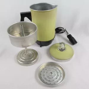 Casa rodante de viaje Cornwall vintage campamento café percolador hervir agua MCM oro 4 tazas EE. UU.! - Imagen 1 de 15