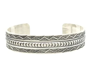 Sunshine Reeves Sterling Silver Handmade Stacker Cuff Bracelet Stamped  - Picture 1 of 8