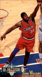 1993-94 Jam Session Los Angeles Clippers Basketball Card #101 John Williams