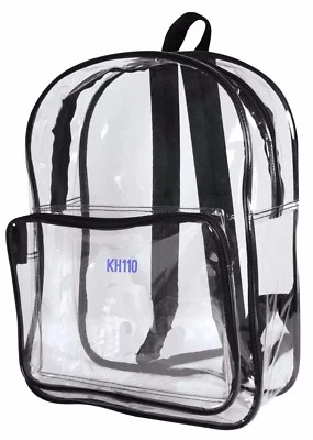 Transparent Clear Backpack- Stadium Requirment Approved  - Image 1 of 4