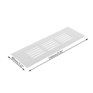 Air Vent Grille Aluminium For Kitchen Plinth Worktop Cabinet Fridge Ventilation - Picture 1 of 8