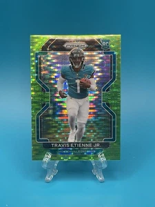 2021 Panini Prizm Travis Etienne #344 Green Pulsar Prizm (RC) - Bild 1 von 2