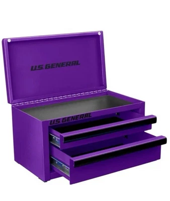 US GENERAL Mini Steel Toolbox Harbor Freight Choice of 6 Colors - Image 1 of 4