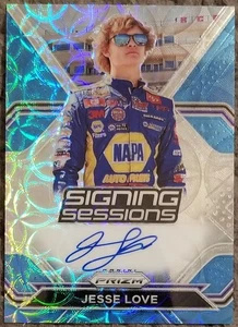 JESSE LOVE - SESIONES DE FIRMA ALCANCE AZUL PRIZM - 54/75 - TARJETA DE NOVATO - Imagen 1 de 2