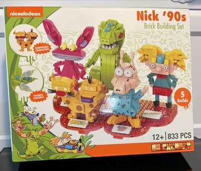 Juego de construcción de ladrillos Nickelodeon años 90 ~ 833 piezas ~ NUEVO Foto 1 de 4