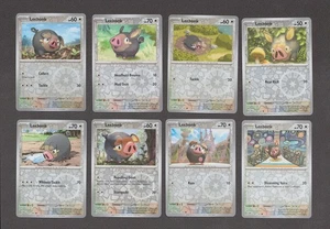 Lechonk Pokemon Card Collection Set of 8 English Cards All Reverse Holo NM SV - Picture 1 of 1