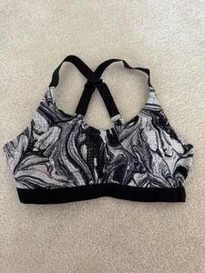 Victoria's Secret Wire Free Sports Bra Purple Racerback Athleisure Size 32C - Picture 1 of 4