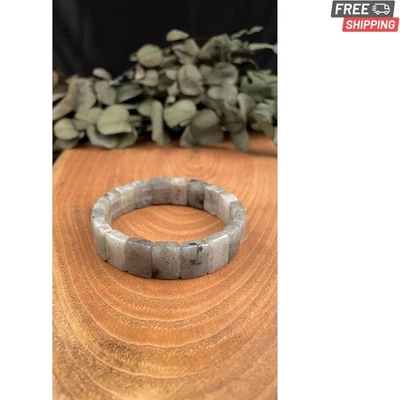 Уникальный радужный лабрадорит браслет - регулируемый 19-20 см для вневременного стиля - Изображение 1 из 2