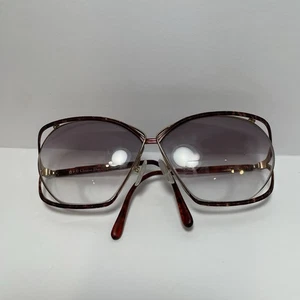 CHRISTIAN DIOR 2499 BUTTERFLY RARE VINTAGE SUNGLASSES GOLD FRAMES 42 Optyl Icm - Picture 1 of 14