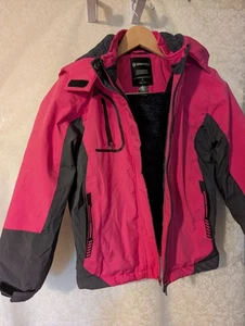 Wantdo Girls Winter Jacket Coat Size 8 Pink Fleece Hood Waterproof - Picture 1 of 16