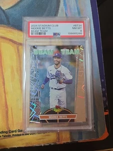 2024 Topps Stadium Club Beam Team #BT24 Mookie Betts PSA 8 - Imagen 1 de 2