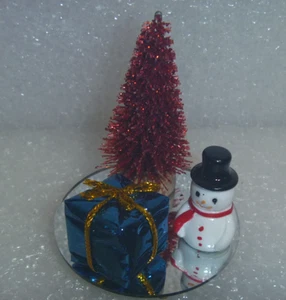Miniatur verspiegelt Frohe Weihnachten Dekoration - Bild 1 von 6