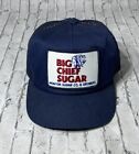 Vtg Big Chief Sugar Patch Cap Logo Mesh Made USA Snap Back Trucker Baseball Hat