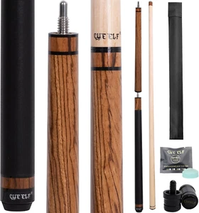 Heavy Hitter Jump Break Pool Cue 3-Piece Jump/Break Pool Cue Stick Zebra Wood Po - Picture 1 of 7