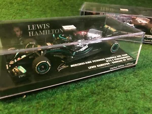 MERCEDES AMG W12E HAMILTON BAHRAIN GP 2021 1/43 MINICHAMPS 410 210144 - Picture 1 of 2
