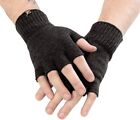 Knit Fingerless Gloves, Superfine Italian Merino Wool, Large