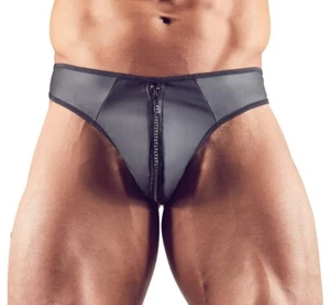Perizoma Tanga Uomo con Strappo Strass Nero - Foto 1 di 8