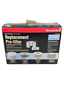 GENUINE HONEYWELL REPLACEMENT PRE FILTERS 32002 New 2 Activated Carbon - Picture 1 of 3