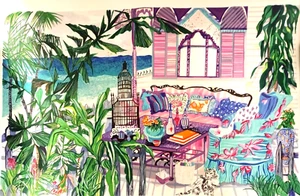 ORIGINAL EARLY PAINTING BY EILEEN SEITZ FROM 1988 - Picture 1 of 6