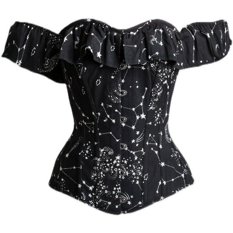 Mujeres Victoriano Camisa Manga Volantes Steampunk Gótico Encaje Camiseta Prendas para el torso Foto 1 de 4