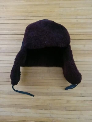 Vintage Russian Soviet Fur Wool Trapper Winter Hat Cap Fits 7- 7 1/8 - Image 1 of 4