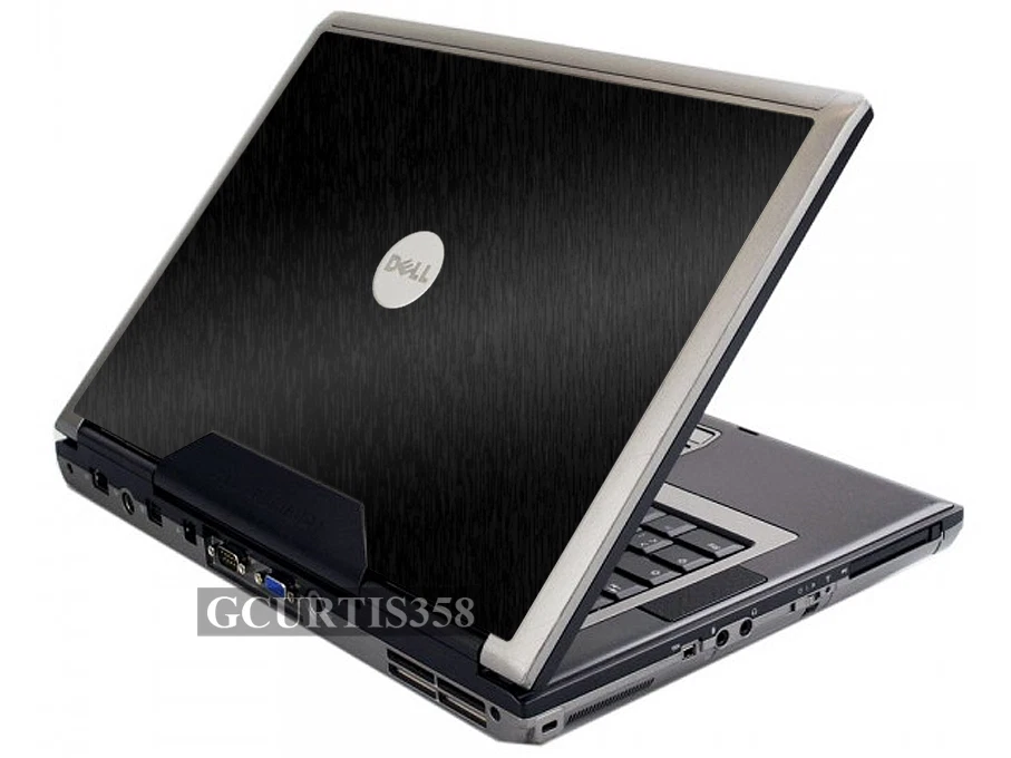 BLACK BRUSHED TEXTURED Vinyl Lid Skin Decal fits Dell Precision M90 M6300 Laptop - Image 1 of 1