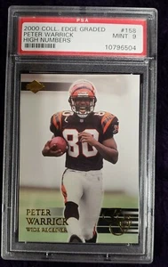 2000 Collector's Edge Graded 158 Peter Warrick High Numbers PSA 9 - Picture 1 of 2