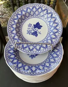 SPODE ~ ZUPPIERA BORDO GRANDE IN TERRACOTTA GERANIO BLU ~ C1820 ~ 9" ~ 1 o TUTTO - Foto 1 di 4
