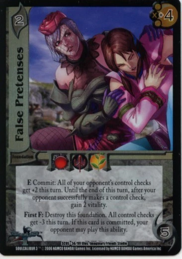UFS CCG Soul Calibur III False Pretenses Foil Promo - Image 1 of 1