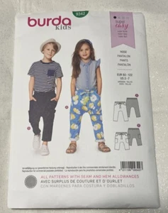 Burda Kids 9342 Pants Unisex Size 2-7 NEW - Picture 1 of 2
