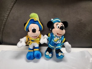 Plush Disney Mickey and Minnie Mouse Stuffed Animals - Tokyo Disneyland - 6" - Picture 1 of 6
