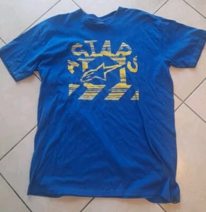 Alpinestars T-shirt Originale Col.blu/giallo Taglia XL - Foto 1 di 4