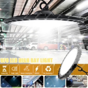UFO LED iluminación de nave foco de techo lámpara de taller lámpara industrial lámpara DE - Imagen 1 de 130