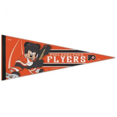 PHILADELPHIA FLYERS MICKEY MOUSE DISNEY PREMIUM QUALITY PENNANT 12"X30" BANNER Cover