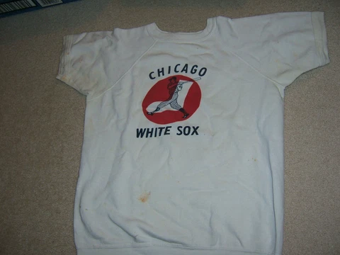 RARE Vintage Chicago White Sox Child's Short Sleeve White Sweater USED Cover