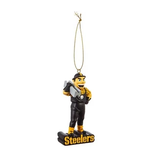 Pittsburgh Steelers Maskottchen Harz Weihnachtsschmuck 4" Team Sport Amerika - Bild 1 von 2