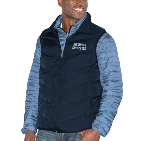 G-III Sports by Carl Banks Memphis Grizzlies 3-in-1 Vest/Jacket Set Blue Small Cover