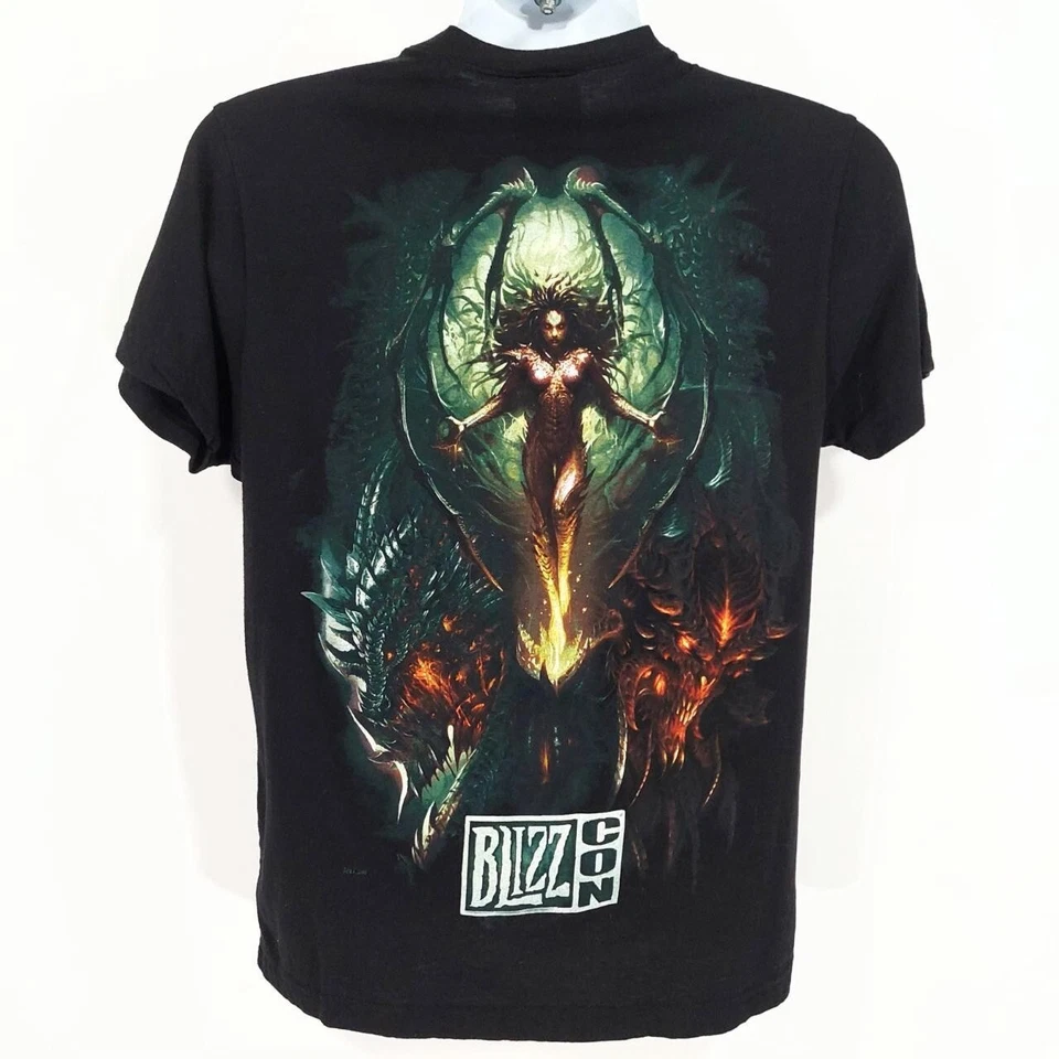 Camiseta Rara Blizzcon 2010 Starcraft x Warcraft x Diablo III Blizzard Art. Talla M. Foto 1 de 4