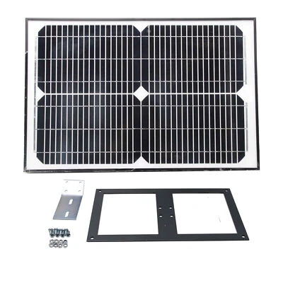 ALEKO 20W Monocrystalline Solar Panel 24 Volt Output - Image 1 of 3