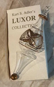 Kurt Adler Luxor Collection Egyptian Glass Hand Painted Xmas Ornament - Clear - Picture 1 of 1