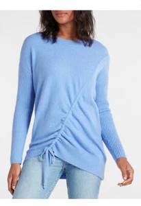 Express Size XS Soft Blue Wool Blend Long Sleeve Pullover Sweater - Picture 1 of 7