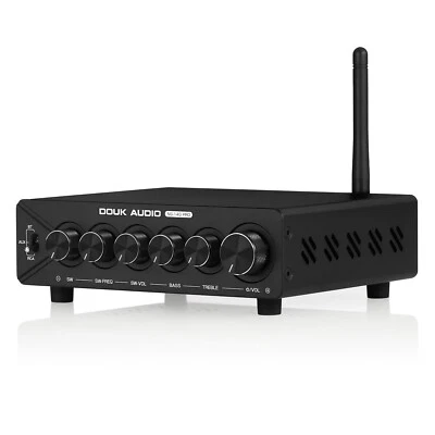 HiFi 2.1 Channel Bluetooth TPA3255 Digital Amplifier Subwoofer Stereo Audio Amp - Image 1 of 4