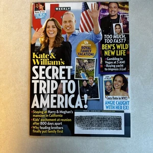 Us Weekly MAGAZINE June 28 2021 Kate & William Secret Trip to America Ben J.Lo - Picture 1 of 3